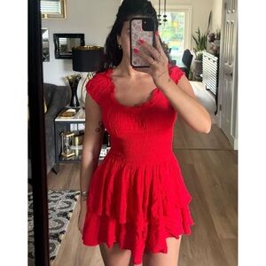 Princess Polly Scarlet Ruffle Dress